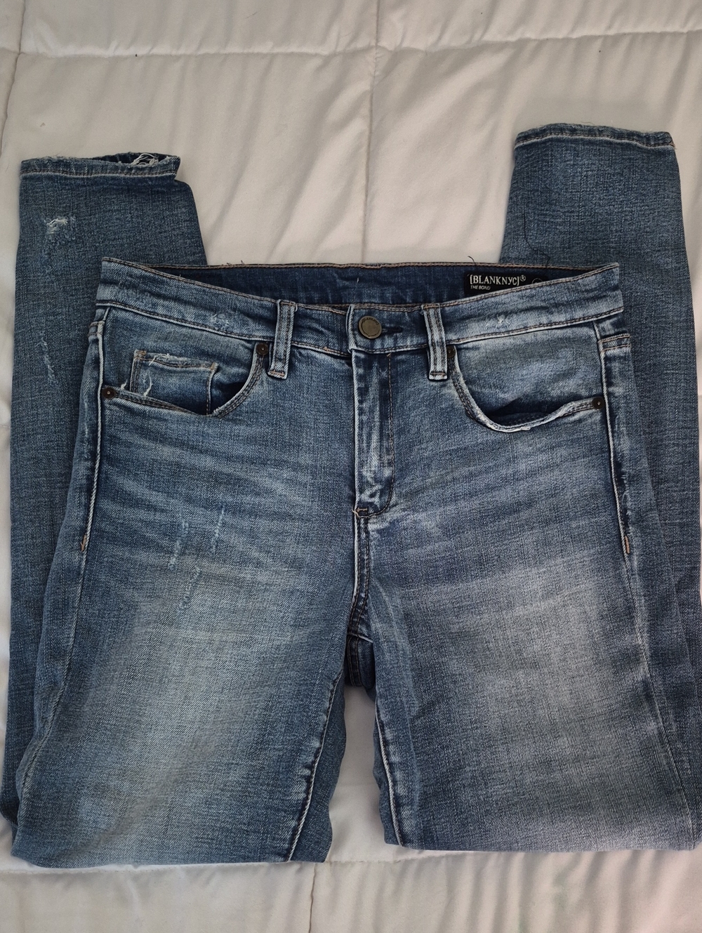 Blank NYC Faded Blue Skinny Jeans